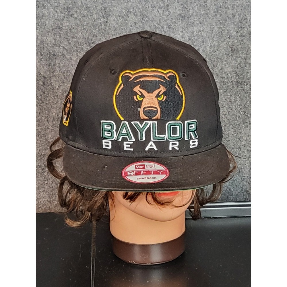 Baylor Bears New Era 9FIFTY Snapback Hat Cap NCAA College Black Green Sportswear
